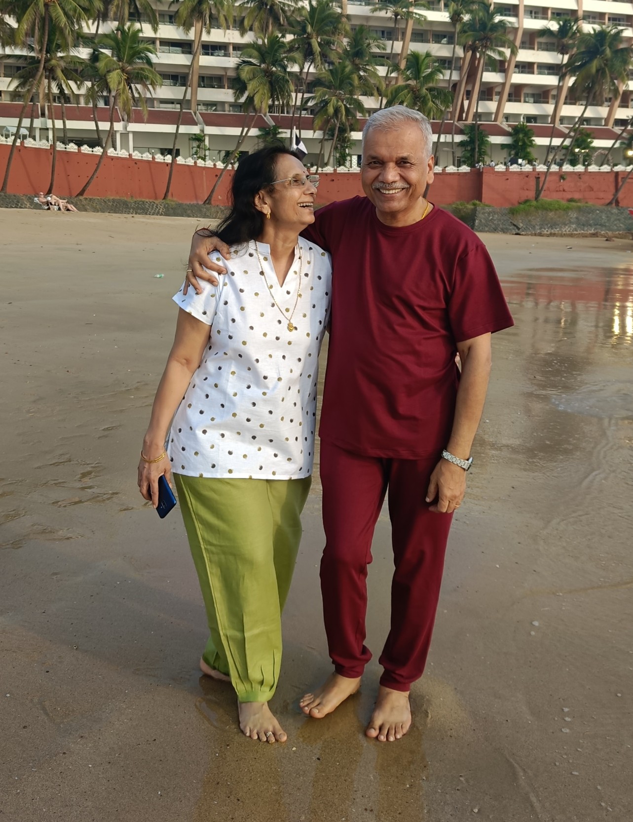 Maroon/black Bamboo t-shirt and bottom Set