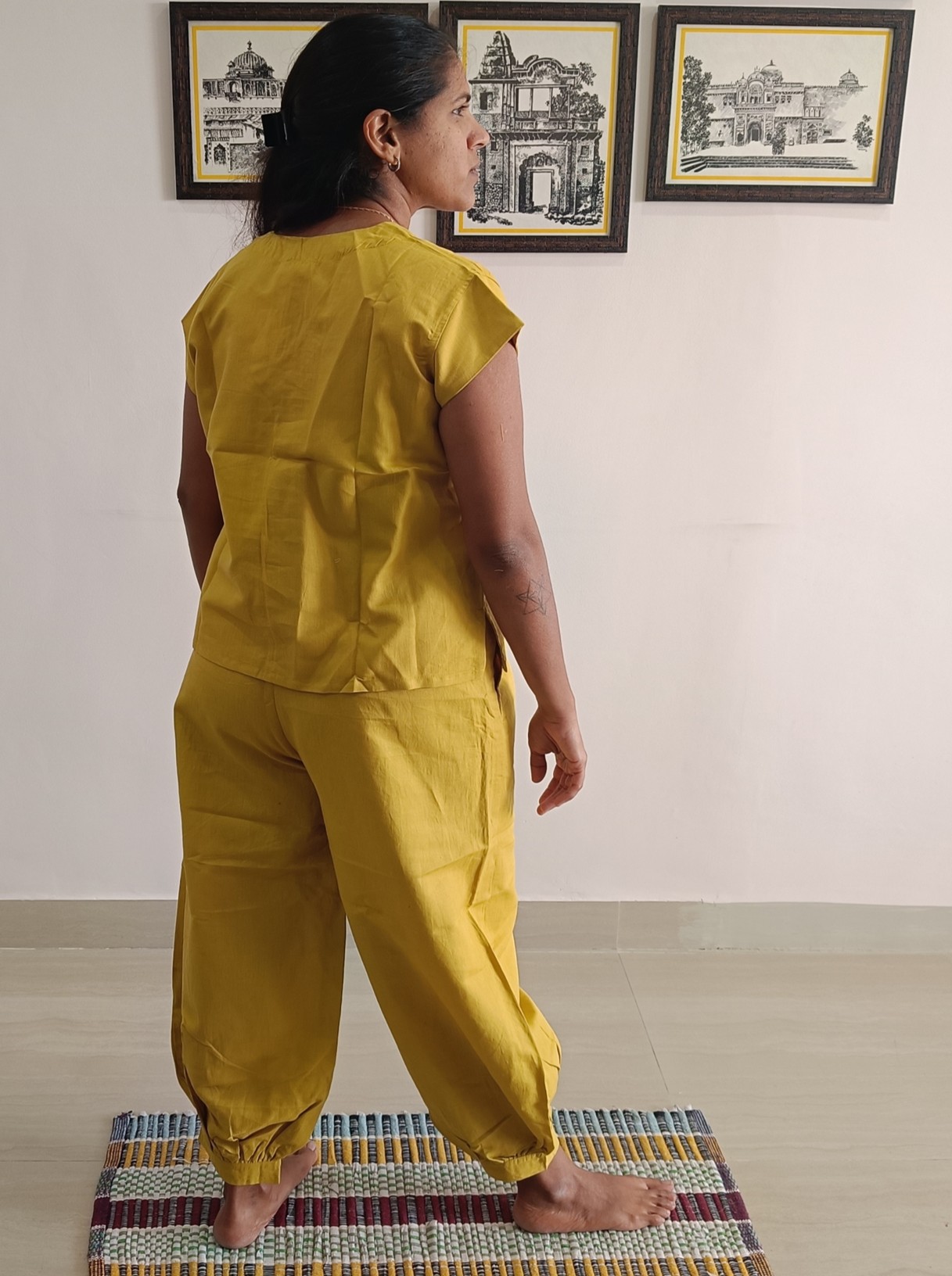 SunGlow Yellow Yoga Set