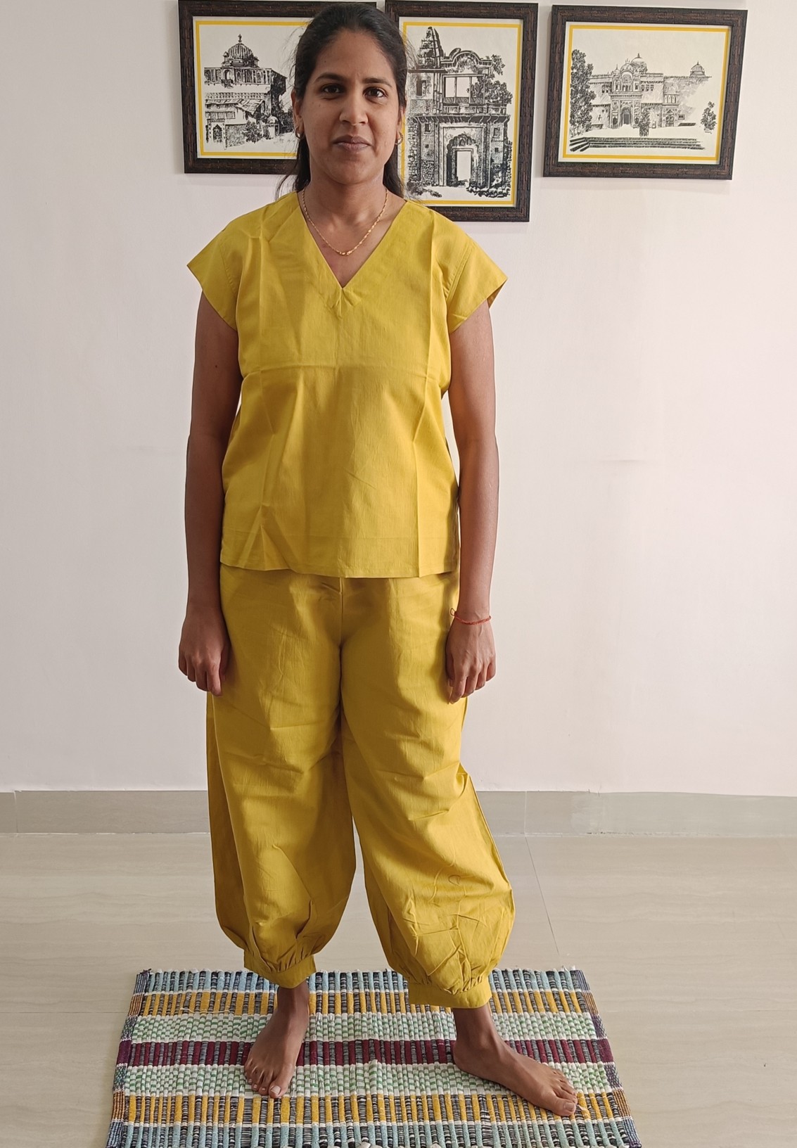 SunGlow Yellow Yoga Set