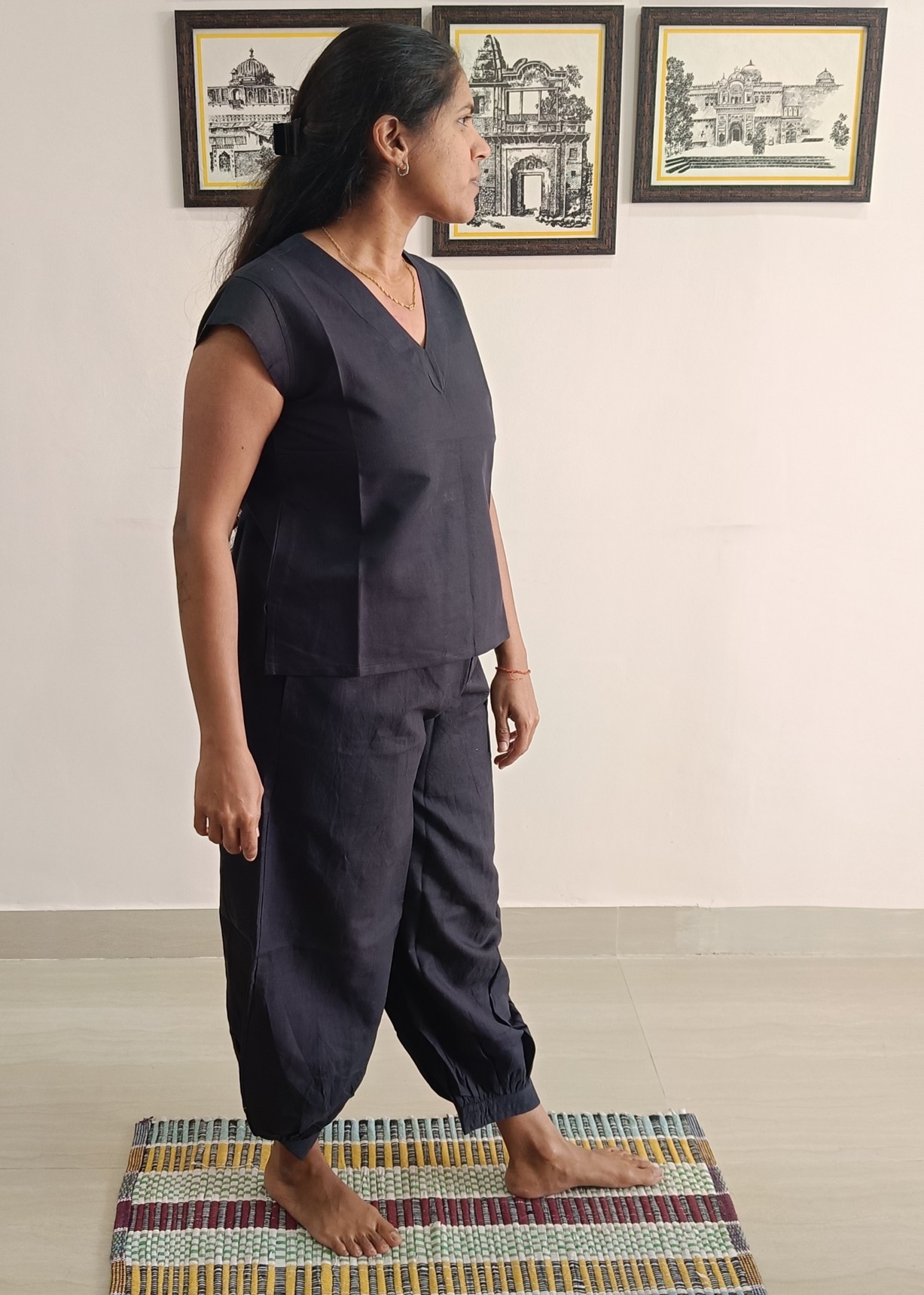 ZenFlow Black Yoga Set